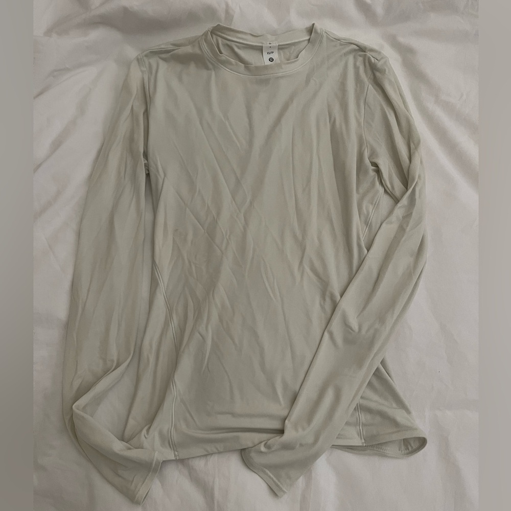 Lululemon Wundermost Ultra-Soft Long Sleeve Bone